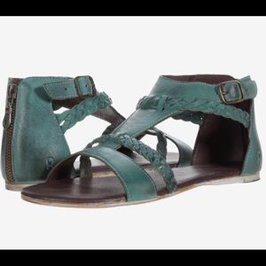 ROAN BY BED STU | Posey Moss/White Teal 7.5 M